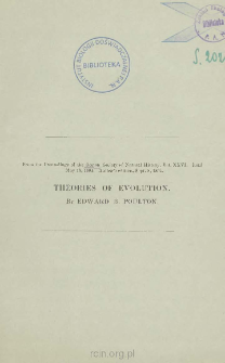Theories of evolution