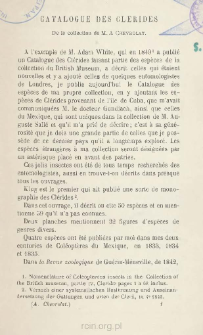 Catalogue des Clerides