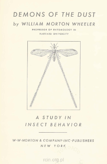 Demons of the dust: a study in insect behavior