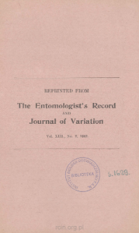 The Influence of Darwin upon Entomology