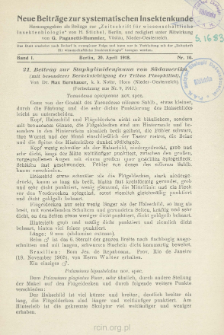 21. Beitrag zur Staphylinidenfauna von S&uuml;damerika : mit besonderer Ber&uuml;cksichtigung der Tribus Pinophilini : [Fortsetzung aus Nr. 9, 1917]