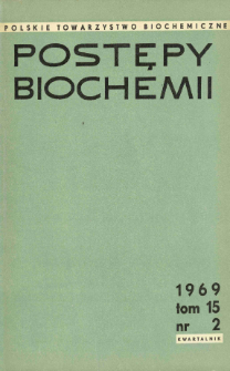 Postępy biochemii, Tom 15, Nr 2