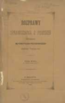 Rozprawy i Sprawozdania z Posiedzeń Wydziału Matematyczno-Przyrodniczego Akademii Umiejetności. vol. 17