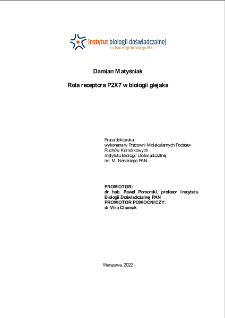 Rola receptora P2X7 w biologii glejaka : praca doktorska