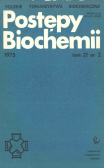 Postępy biochemii, Tom 21, Nr 2