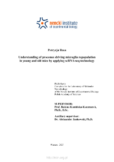 Understanding of proces driving microglia repopulation in young and old mice by applying scRNA-seq technology : PhD thesis