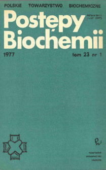 Postępy biochemii, Tom 23, Nr 1