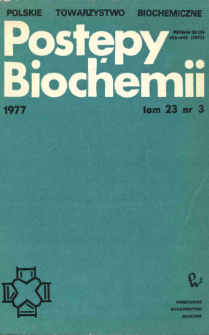 Postępy biochemii, Tom 23, Nr 3