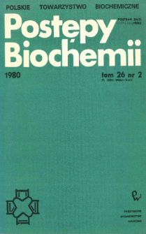 Postępy biochemii, Tom 26, Nr 2