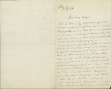List Marcelego Nenckiego (1847-1901) do Leona Marchlewskiego (1869-1946) z 31.10.1897