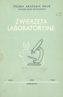 Zwierzęta laboratoryjne, Rok 1 Tom 1 = Laboratory animals
