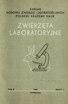 Zwierzęta laboratoryjne, Tom 3 zeszyt 2 = Laboratory animals