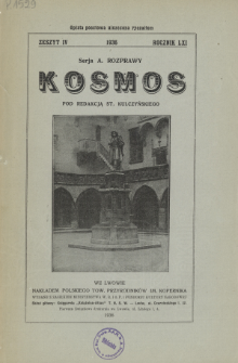 Kosmos. Seria A, Rozprawy, Rocznik 61, Zeszyt 4