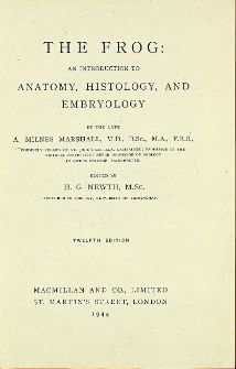 The frog : an introduction to anatomy, histology and embryology