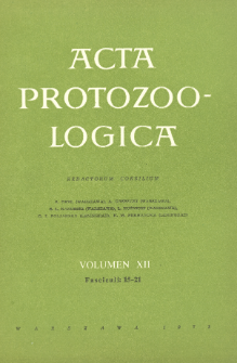 Acta Protozoologica, Vol. 12, Fasc. 15-21 (1974)