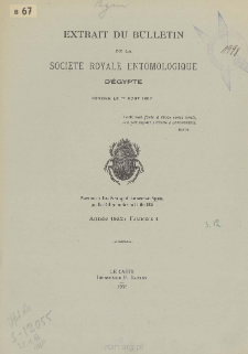 Beitrag zur Kenntnis der Chalicodoma-Arten von Aegypten