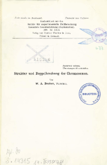 Struktur und doppelbrechung der chromosomen