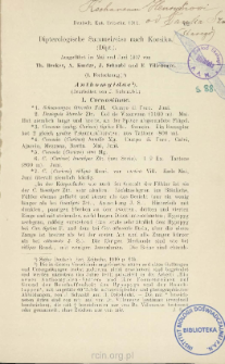 Dipterologische Sammelreise nach Korsika (Dipt.) : Ausgeführt im Mai und Juni 1907