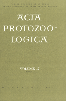 Acta Protozoologica, Vol. 17, Nr 4