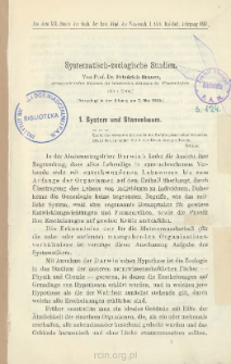 Systematisch-zoologische Studien