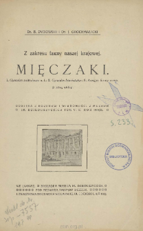 Z zakresu fauny naszej krajowej : Mięczaki