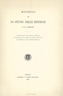 Materiali per lo studio delle hispidae