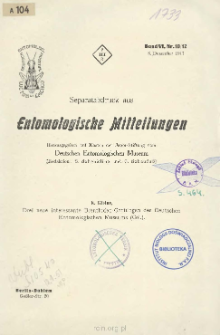 Drei neue interessante Brenthiden-Gattungen des Deutschen Entomologischen Museums (Col.)