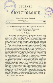 Die Veröffentlichungen über die Vogelwelt Pommerns: Ornithologische Bibliographie Pommerns bis zum Ende des Jahres 1915