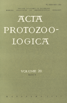 Acta Protozoologica, Vol. 20, Nr 4