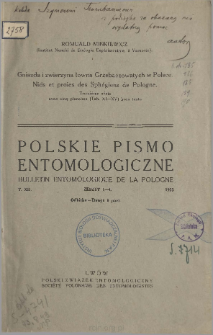 Nids et proies des Sph&eacute;giens de Pologne = Gniazda i zwierzyna łowna Grzebaczowatych w Polsce