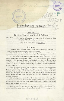 Dipterologische Beitr&auml;ge
