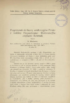 Przyczynek do fauny widłonog&oacute;w Polski z rodziny Harpacticidae: Wolterstorffia confluens Schmeil