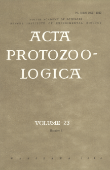 Acta Protozoologica, Vol. 23, Nr 1