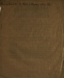 Mowa J.O. Xcia Jmci Poniatowskiego Podkomorzego W. Koronnego, Posła Woiewodztwa Bełskiego na Seymie Walnym Ordynaryinym Warszawskim miana Die 6. Novembris 1766