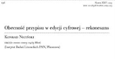 Obecność przypisu w edycji cyfrowej – rekonesans