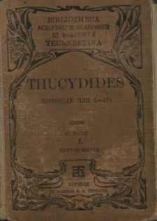 Thucydidis Historiae. Vol. 1, Lib. 1-4