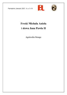 Freski Michała Anioła i słowa Jana Pawła II