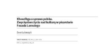 Khouribga a sprawa polska. Zwycięstwo życia nad kulturą w pisarstwie Fouada Larouiego