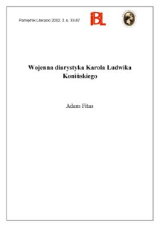 Wojenna diarystyka Karola Ludwika Konińskiego
