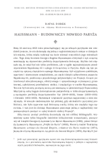 Haussmann – budowniczy nowego Paryża