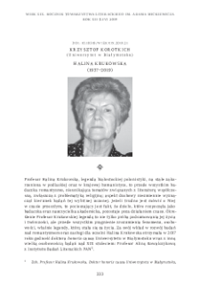 Halina Krukowska (1937–2019)