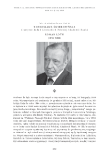 Roman Loth (1931–2019)