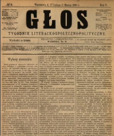 Głos : tygodnik literacko-społeczno-polityczny 1890 N.9