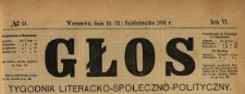 Głos : tygodnik literacko-społeczno-polityczny 1891 N.44