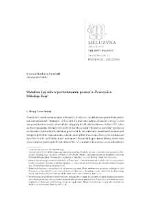 Metafora i jej rola w portretowaniu postaci w "Źwierzyńcu" Mikołaja Reja