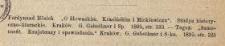 Ferdynand H&ouml;sick "O Słowackim, Krasińskim i Mickiewiczu. Studya historyczno-literackie". Krak&oacute;w, G. Gebethner i Sp., 1895, str. 333. Tegoż: "Samotność. Krajobrazy i opowiadania". Krak&oacute;w, G. Gebethner i S-ka, 1895, str. 323