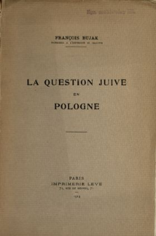 La question Juive en Pologne