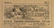 Kwiaty Powieściowe : tygodnik belletrystyczny 1886 N.9