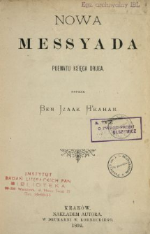 Nowa Messyada : poemat w trzech księgach. Ks. 2, Ciało