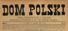Dom Polski : pismo beletrystyczne i naukowe 1888 N.2